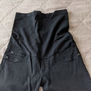 Black maternity jeggings